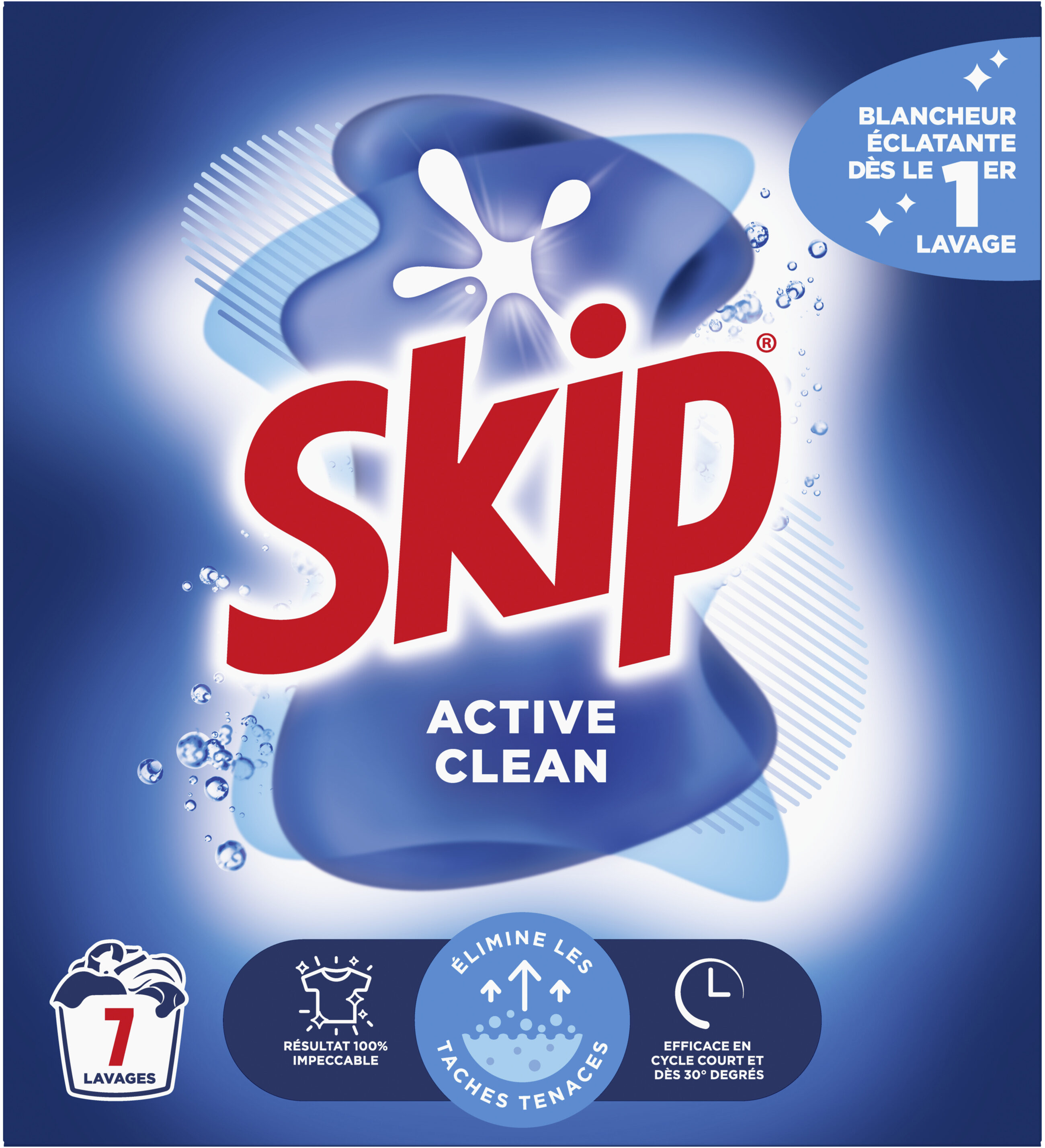 Skip Lessive en Poudre Active Clean 7 Lavages - Produit - fr