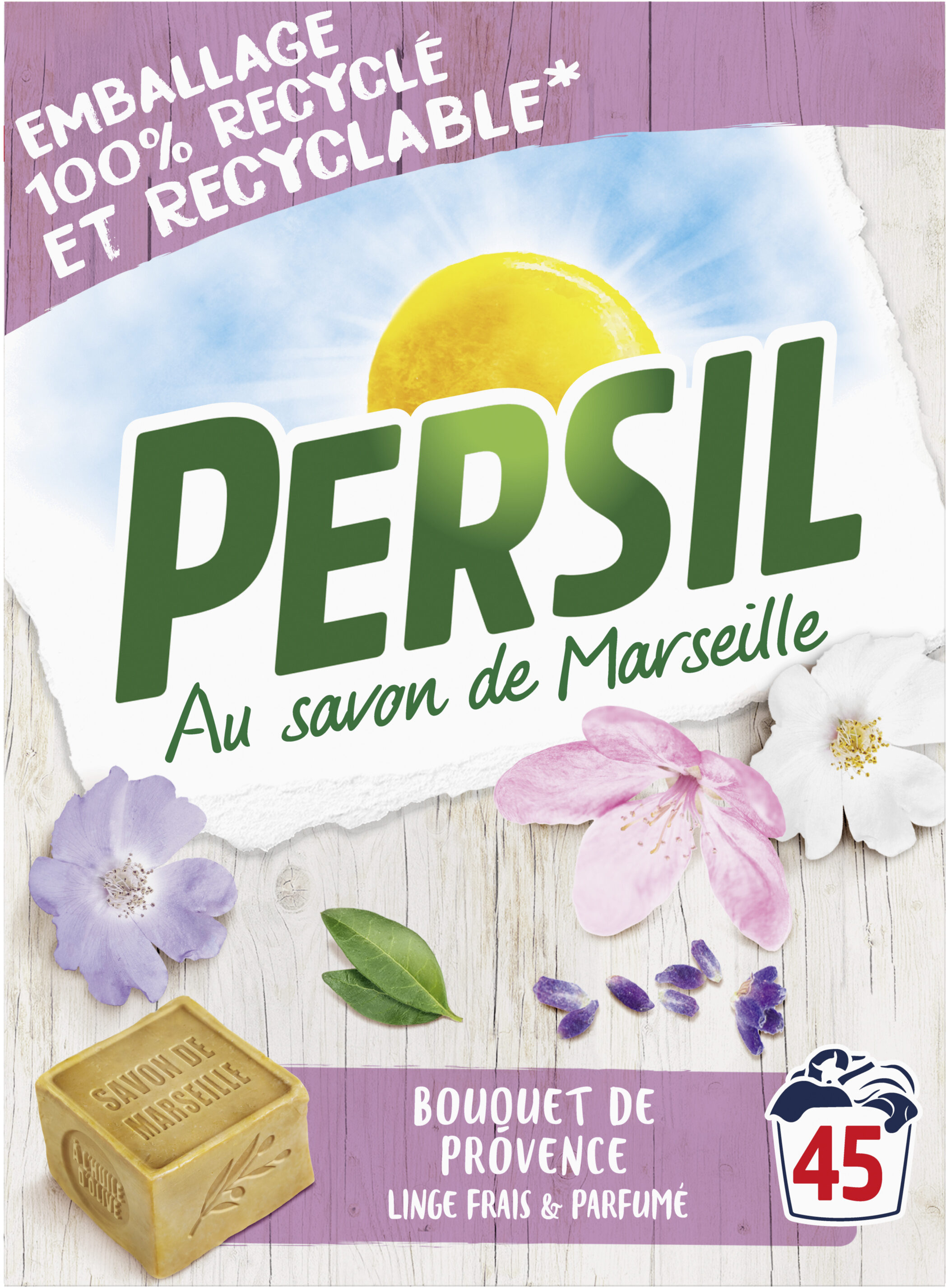 Persil Lessive Poudre Bouquet de Provence 45 Doses - Produit - fr