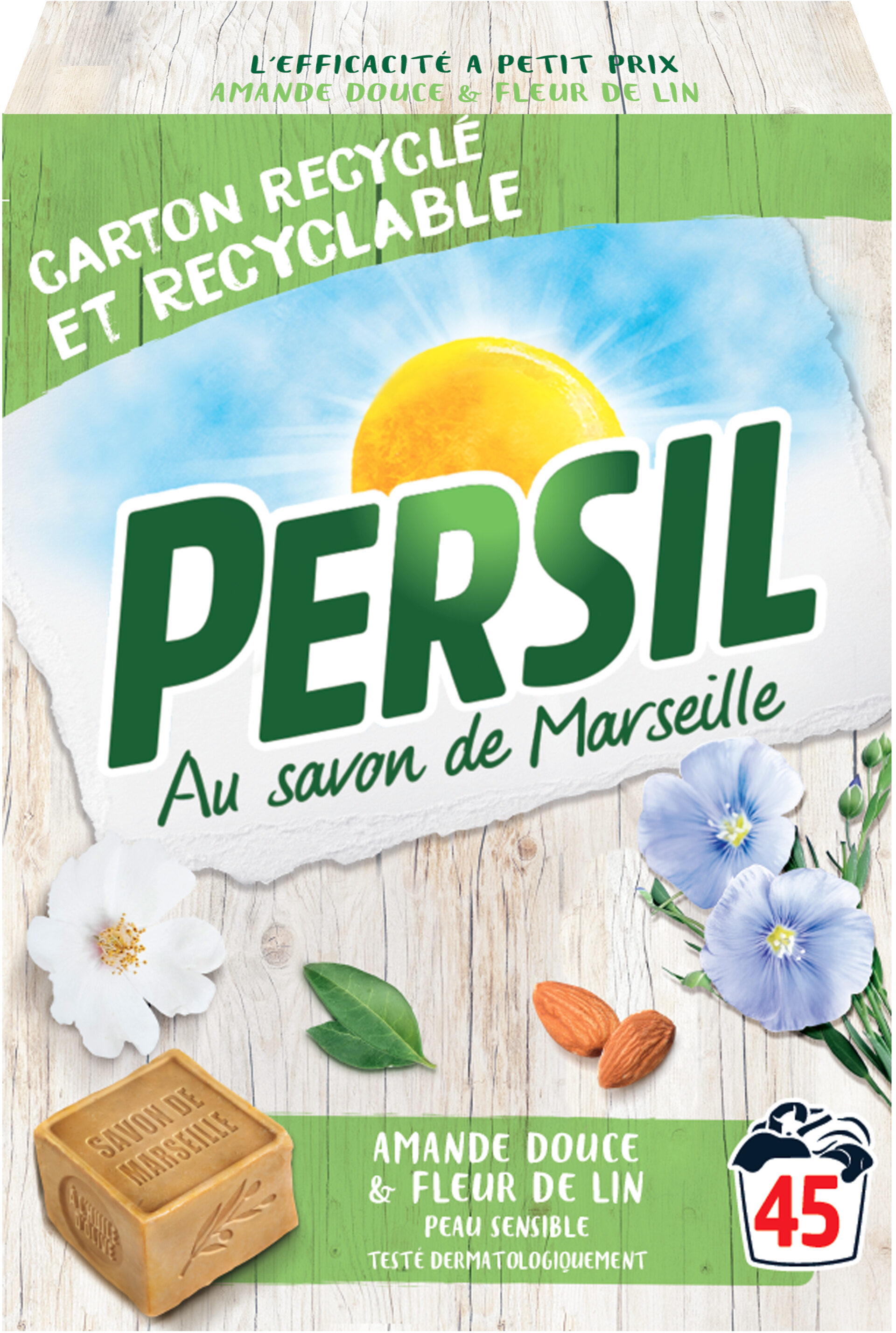 Persil Lessive Poudre Amande Douce 45 Doses - Product - fr