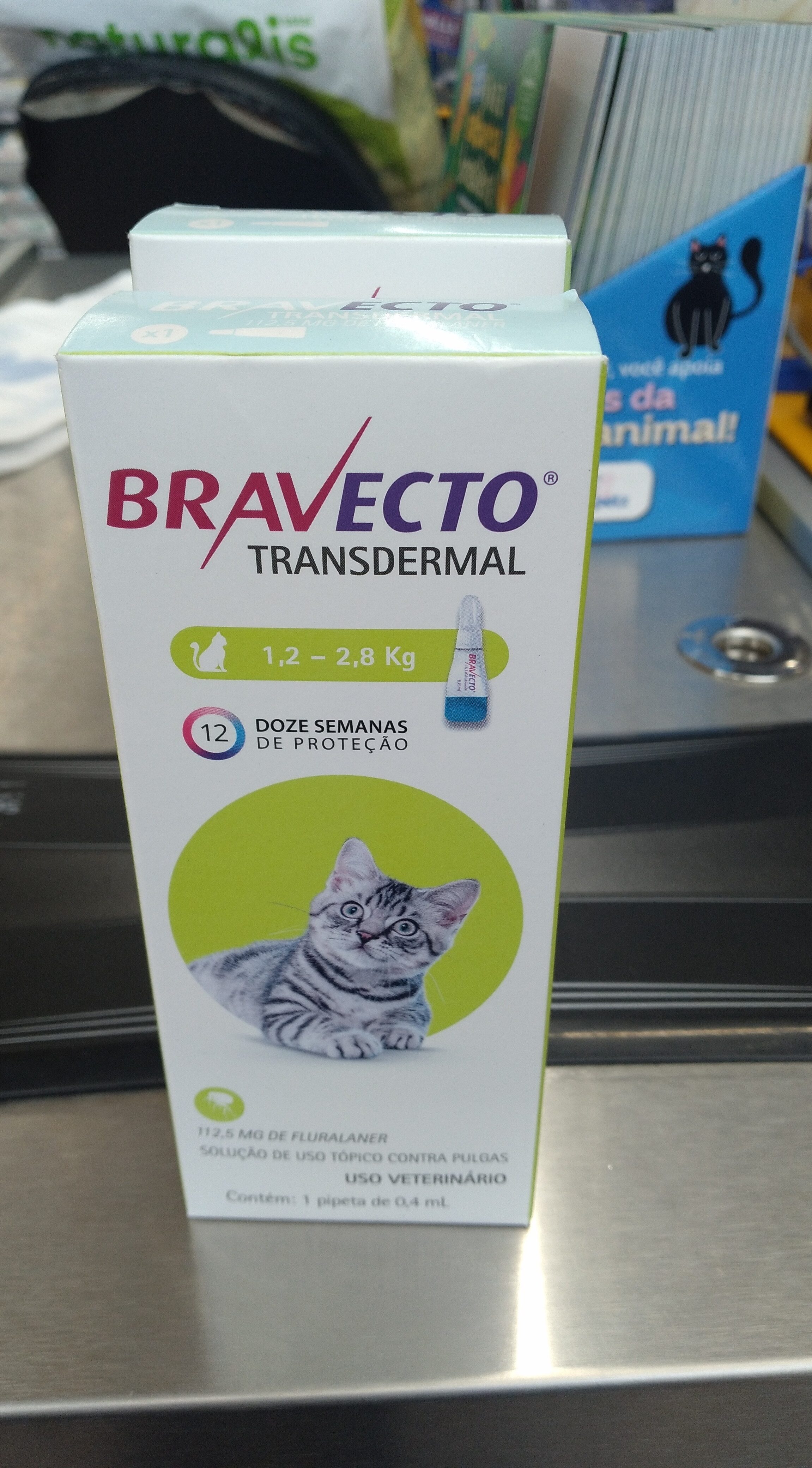 Bravecto transdermal 1,2 - 2,8kg - Produit - pt