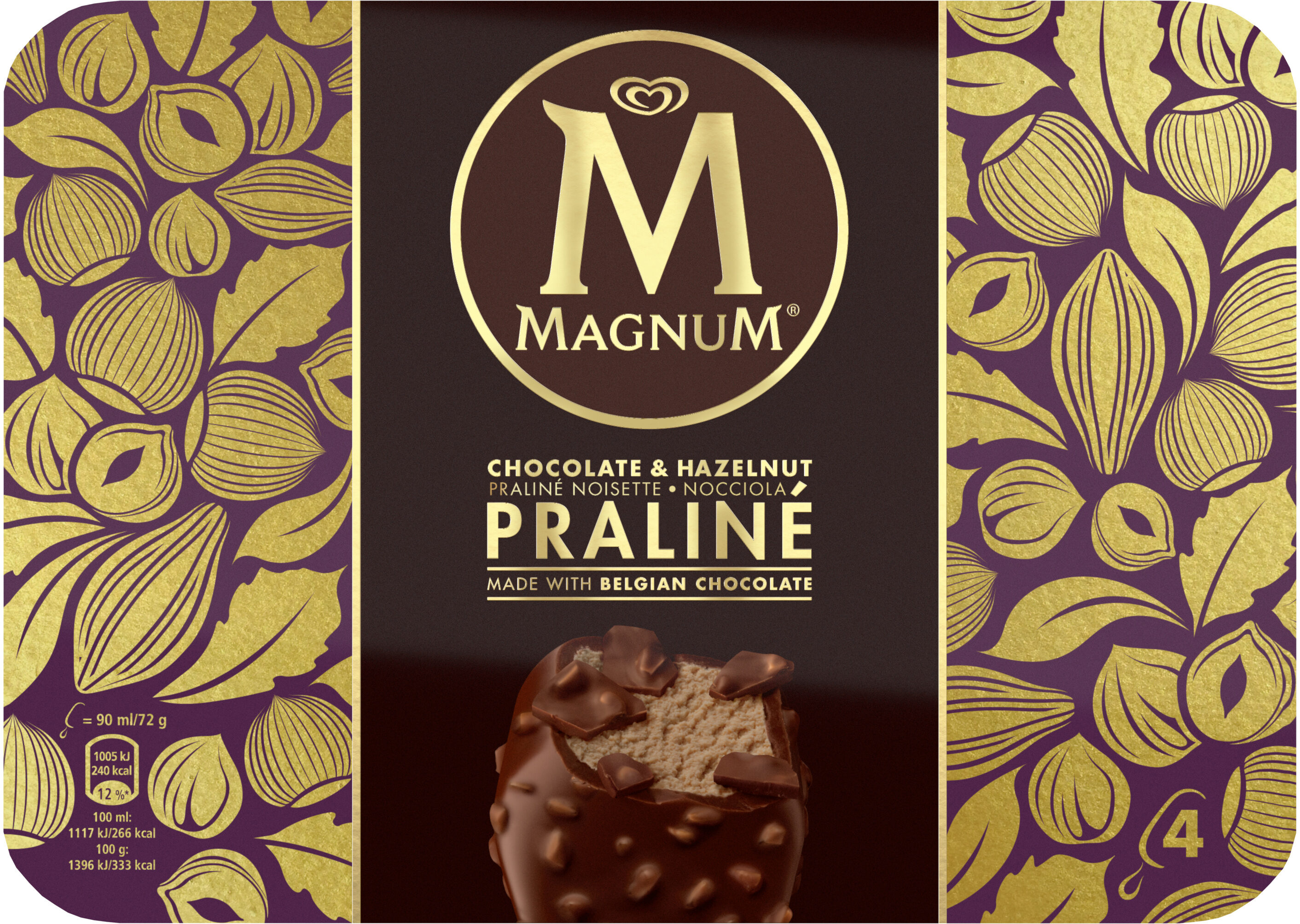Magnum Glace Batonnet Chocolat Praline - Product - fr