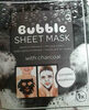 bubble sheet mask - Produit