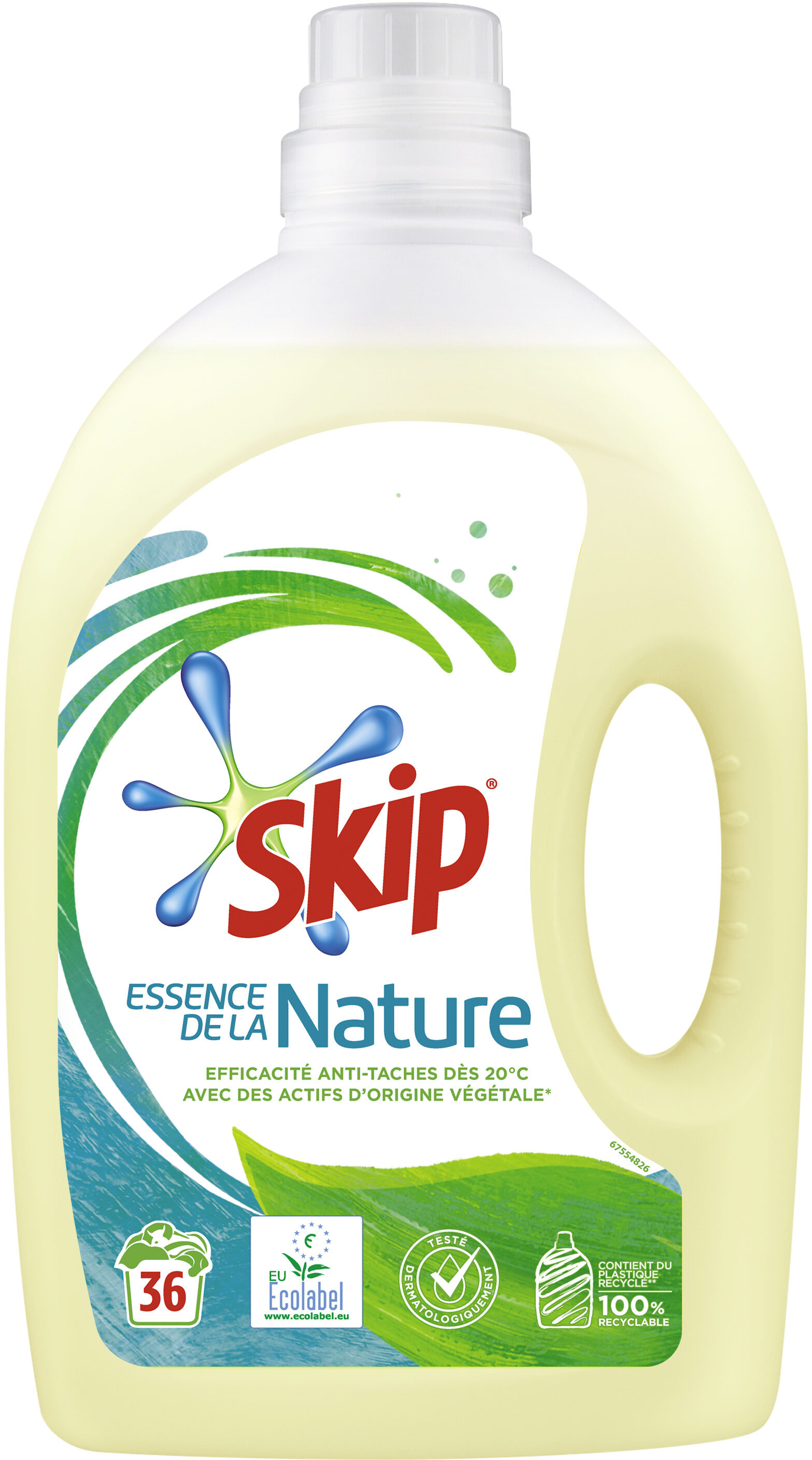 Skip Lessive Liquide Eco Label Bouteille 1,98l 36 Lavages - Product - fr