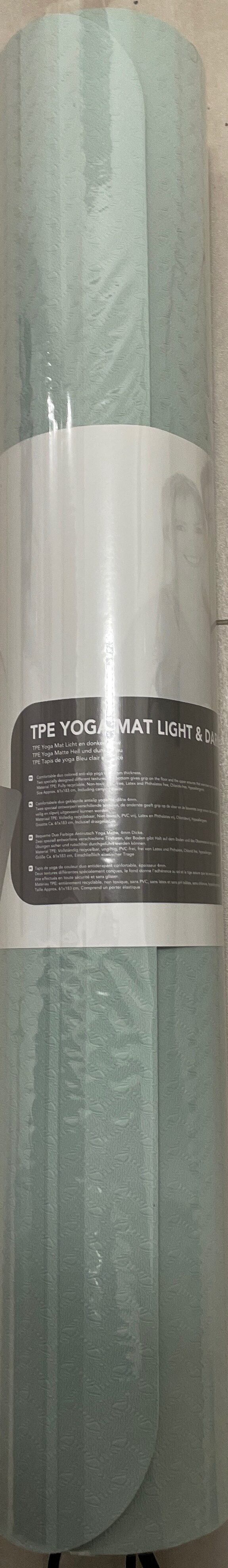 TPE  Yoga Matte Hell und dunkelblau - Product - de