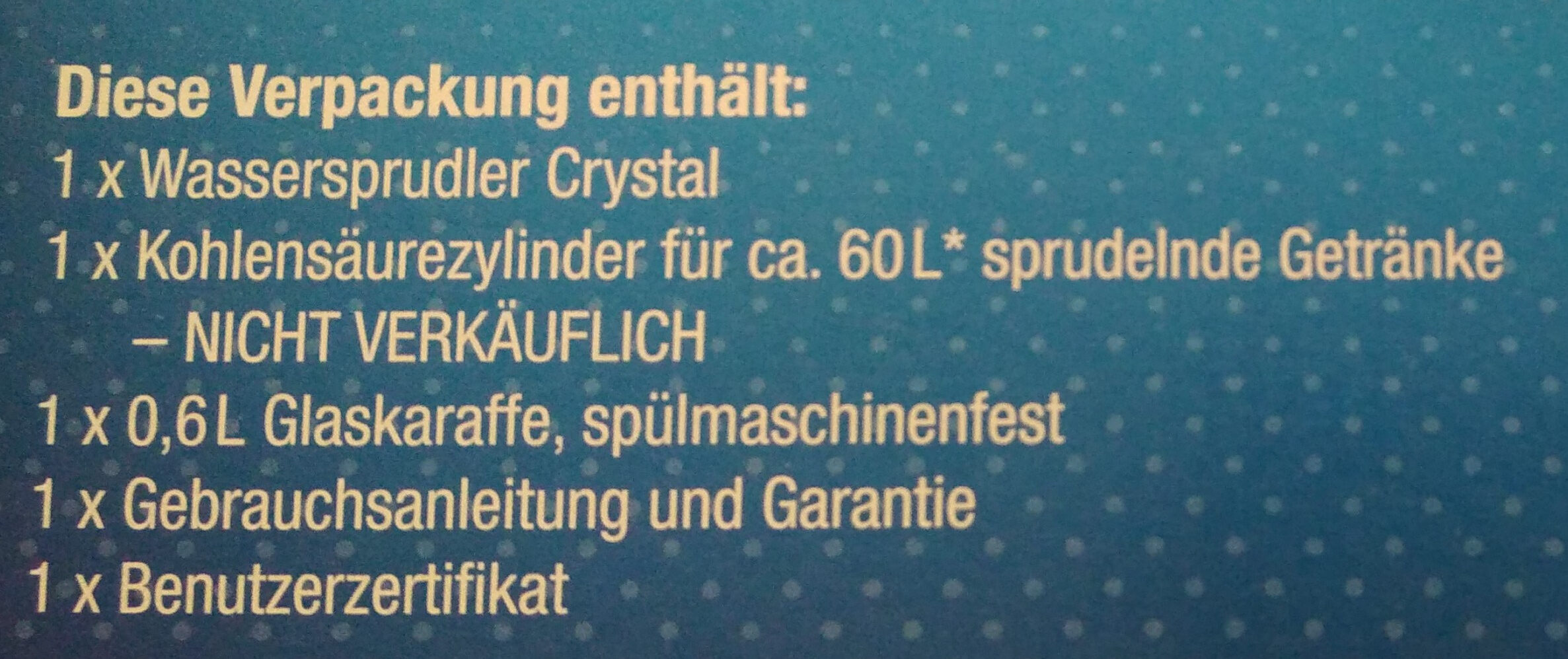 Crystal Titan - Ingredients - de
