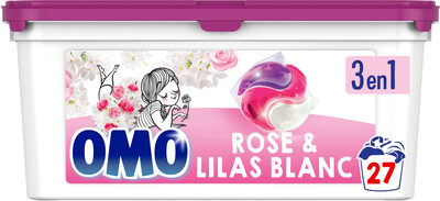 Omo Lessive Capsules 3en1 Rose & Lilas Blanc 27 lavages - Product