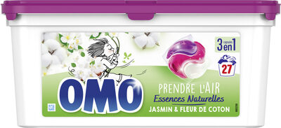 Omo Lessive Capsules 2en1 Jasmin & Fleur de Coton 30 Dosettes - 723 g