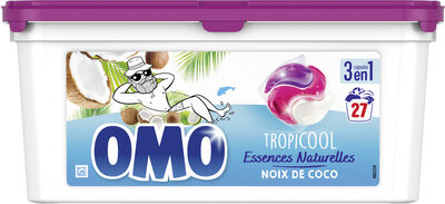 Omo Lessive Capsules 3en1 Noix de Coco 27 Lavages - Produit - fr