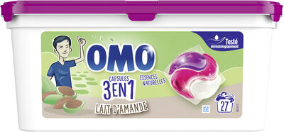 Omo Lessive Capsules 3en1 Lait d'Amande 27 Lavages - Product - fr