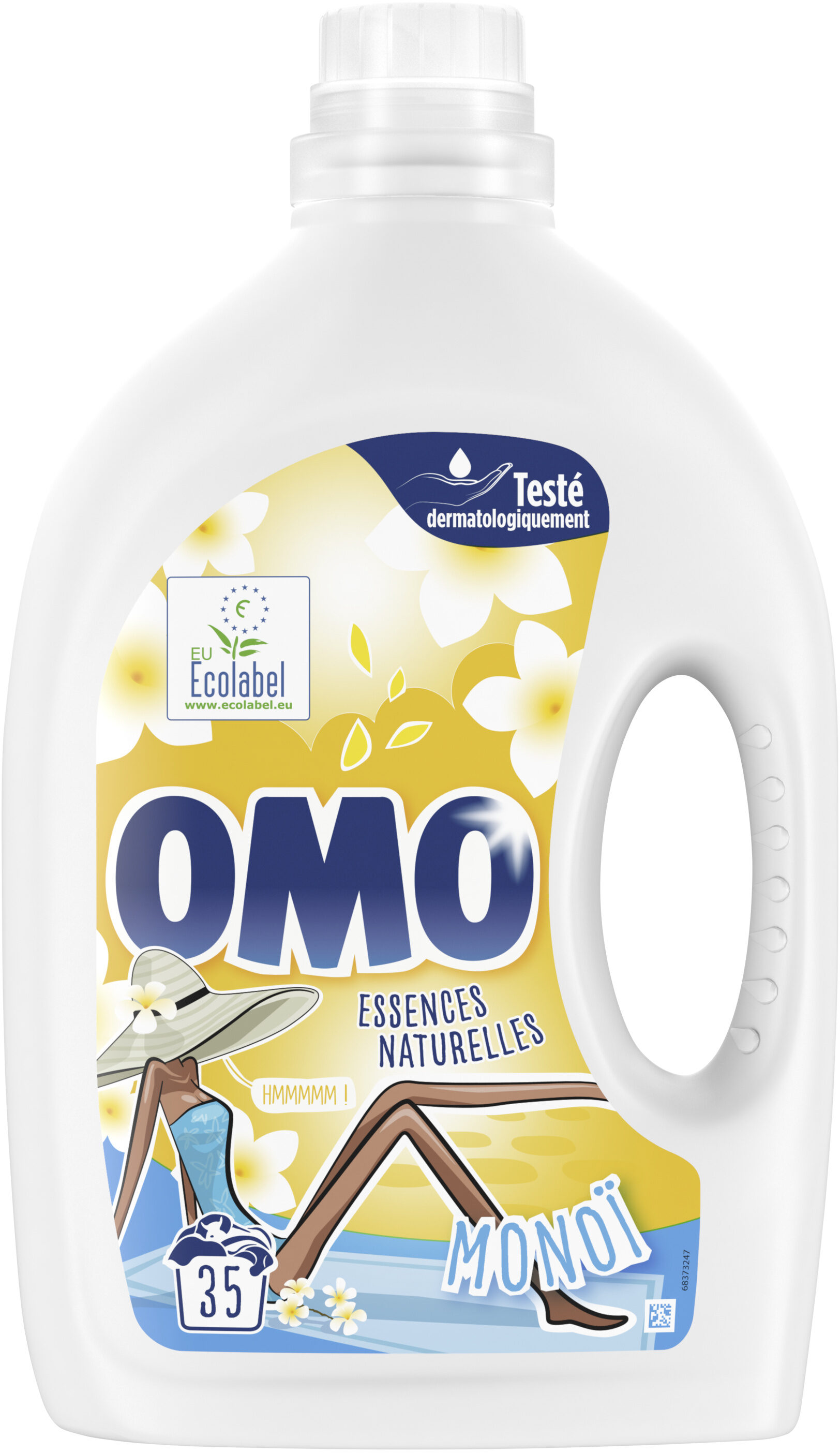 Omo Lessive Liquide Monoï 35 Lavages - 1,925L - Product - fr
