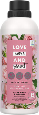Love Home And Planet Lessive Liquide Rose & Murumuru 750ML 15 Lavages - Product - fr