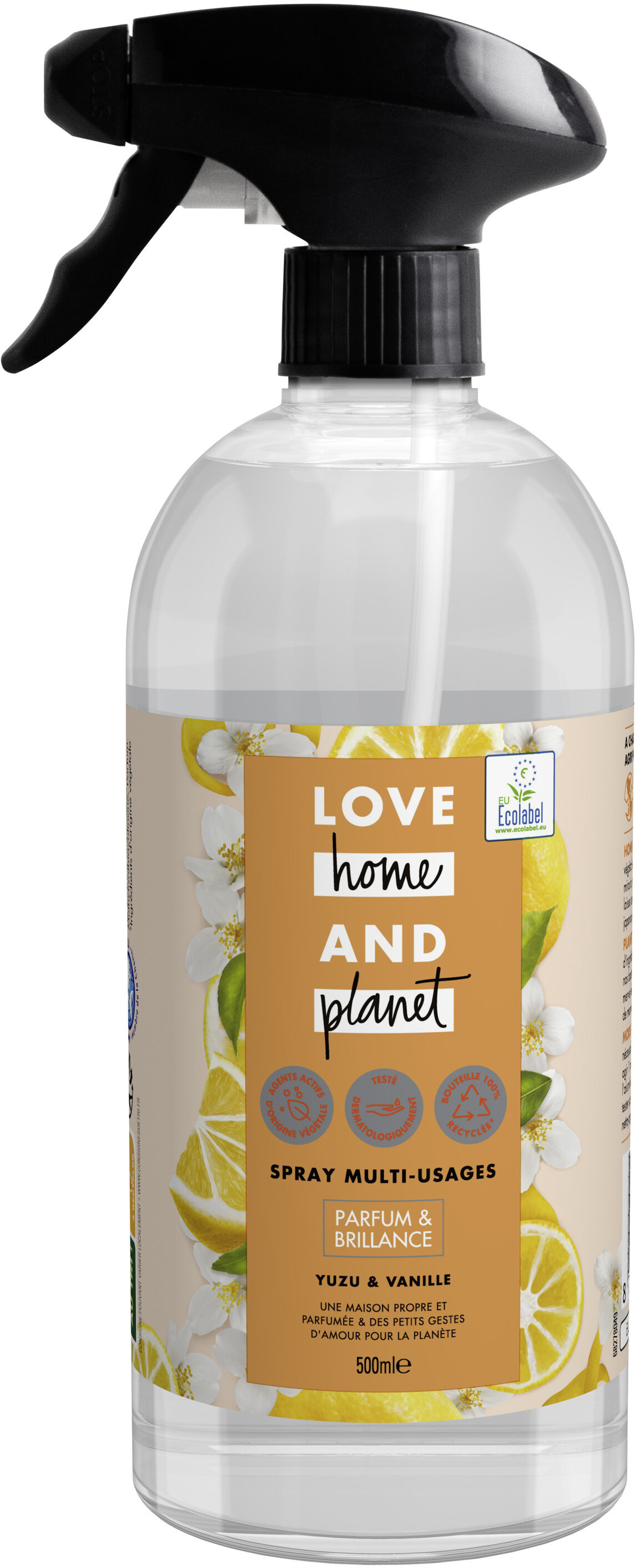 Love Home And Planet Spray Entretien Multi-Usages Yuzu & Vanille 500ml - Product - fr