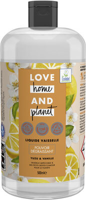 Love Home And Planet Liquide Vaisselle Yuzu & Vanille 500ml - Product - fr