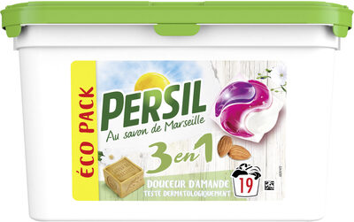 Persil Lessive Capsules 3en1 Douceur Amande EcoPack 19 Lavages - Product - fr