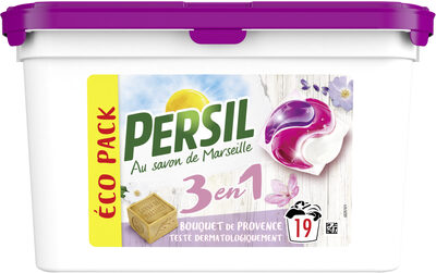 Persil Lessive Capsules 3en 1 Bouquet de Provence EcoPack 19 Lavages - Product - fr