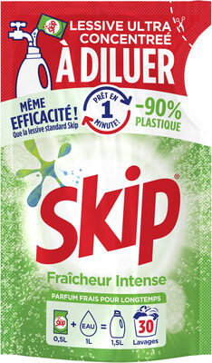 SKIP Lessive Liquide à Diluer Fraîcheur Intense 500ml - 30 Lavages - Produit - fr