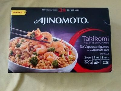 Takikomi recette japonaise riz vapeur aux légumes et aux fruits de mer - Ajinomoto - 560g - Product - en