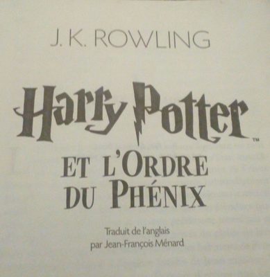 Harry Potter Et L'ordre Du Phenix, J. K. Rowling - 2