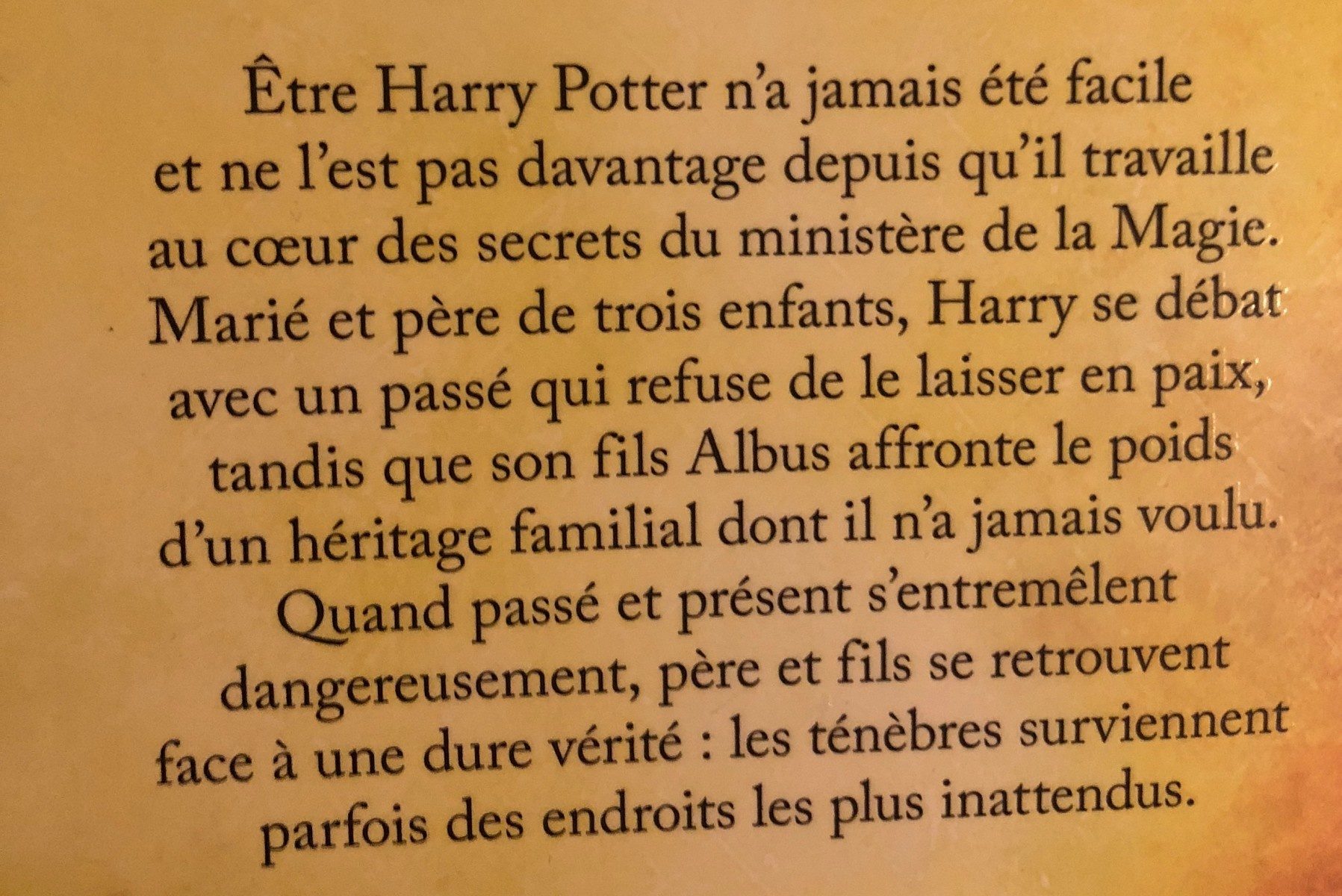 Harry Potter Et L&'enfant Maudit - Ingredients - fr
