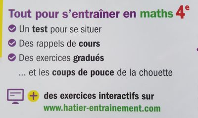 Maths 4e - Ingrédients - fr