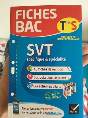 Fiches bac SVT Tle S - Product