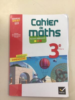 Cahier de maths - Produit - fr