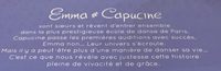Emma et Capucine - Ingredients - fr