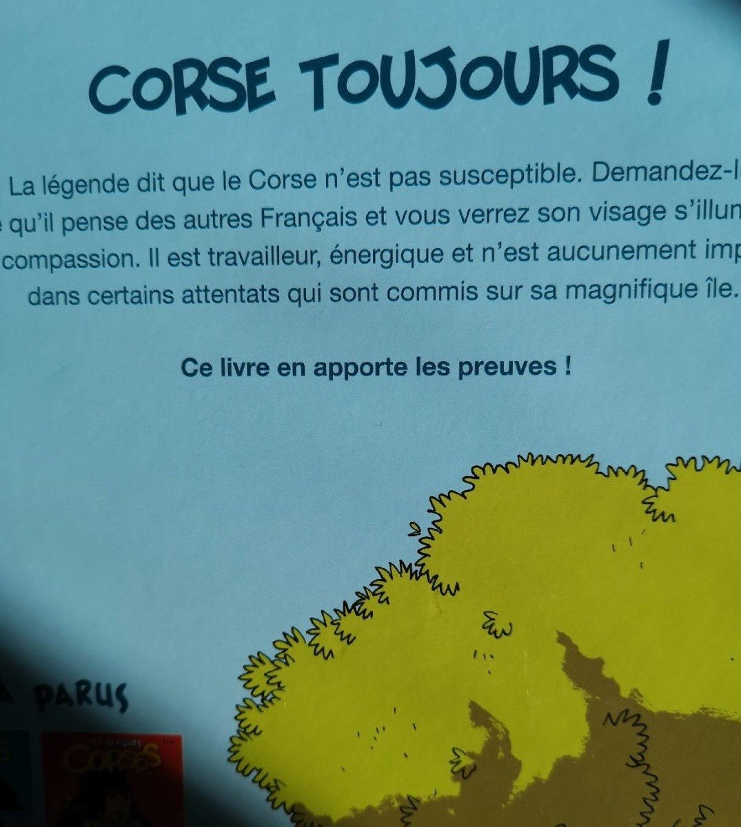 Corse - Ingrédients - fr
