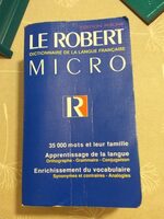 Le Robert Micro De La Langue Française, édition 1998 - Product - fr