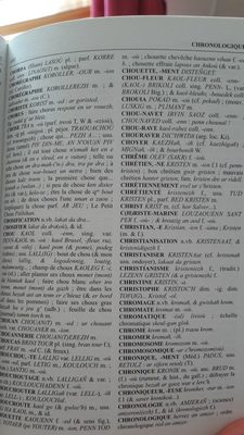 Dictionnaire de Breton contemporain - Ingrédients